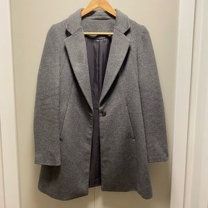 Alpaca wool blazer coat